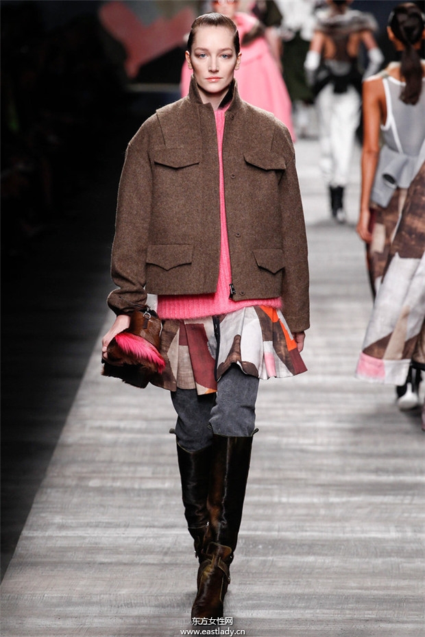Fendi米兰时装周2014秋冬新品发布