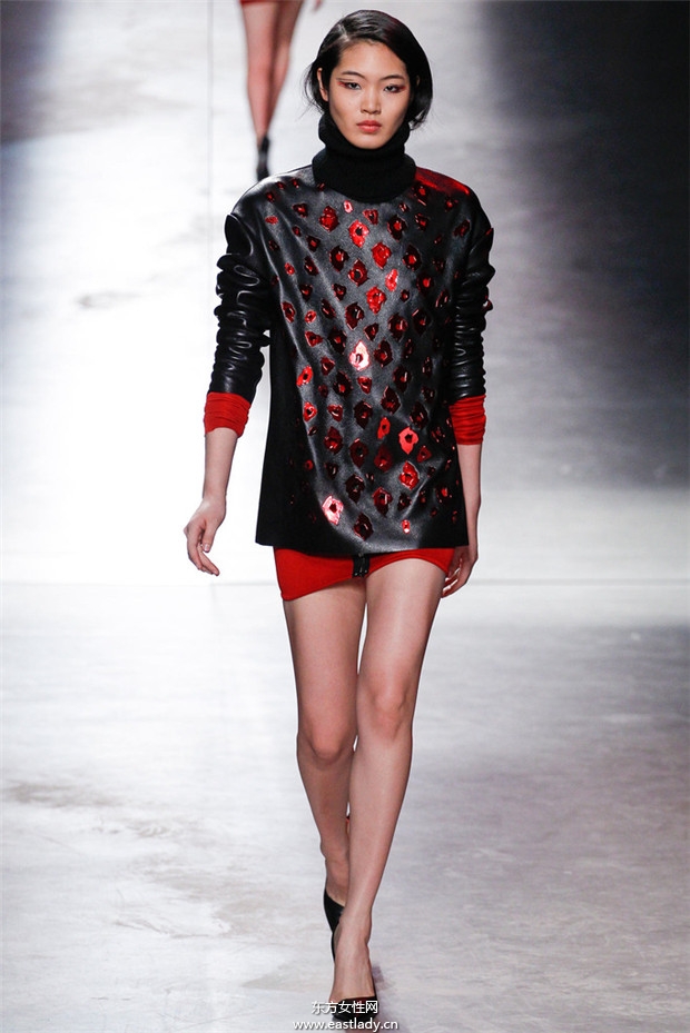 Anthony Vaccarello巴黎时装周2014秋冬新品发布