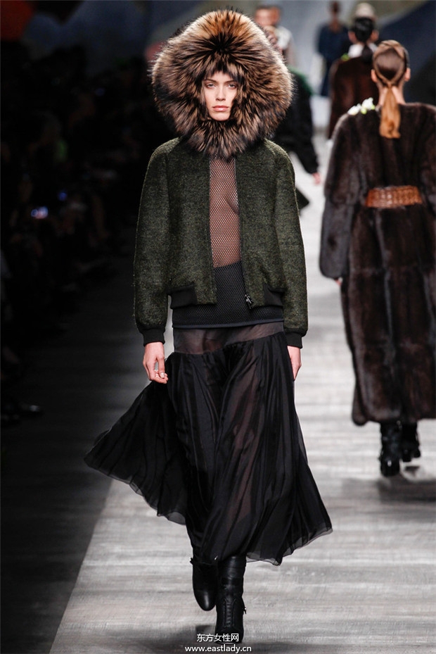Fendi米兰时装周2014秋冬新品发布