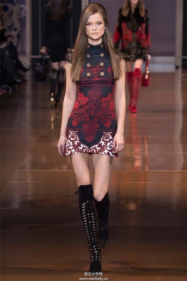 Versace米兰时装周2014秋冬新品发布