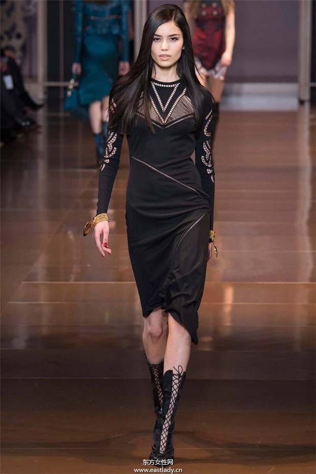 Versace米兰时装周2014秋冬新品发布
