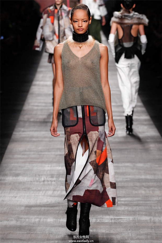 Fendi米兰时装周2014秋冬新品发布