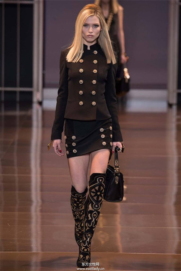 Versace米兰时装周2014秋冬新品发布