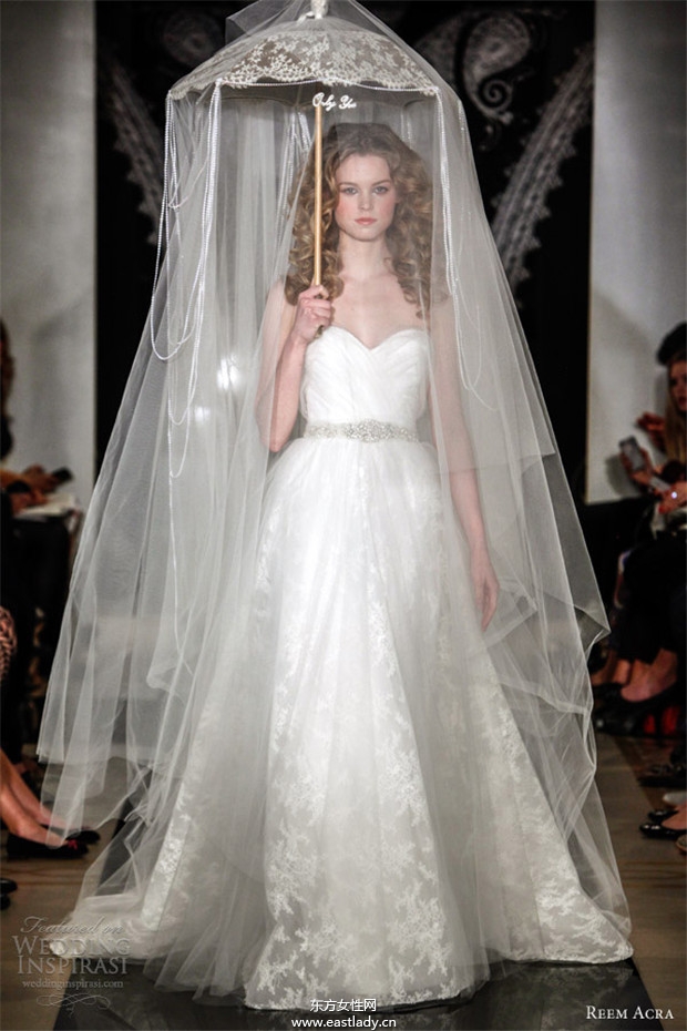 Reem Acra 2014婚纱礼服系列欣赏(图片)