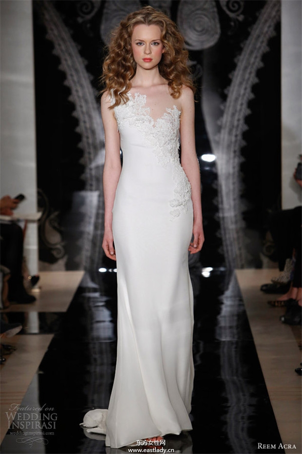 Reem Acra 2014婚纱礼服系列欣赏(图片)