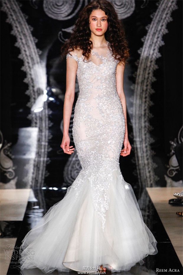 Reem Acra 2014婚纱礼服系列欣赏(图片)