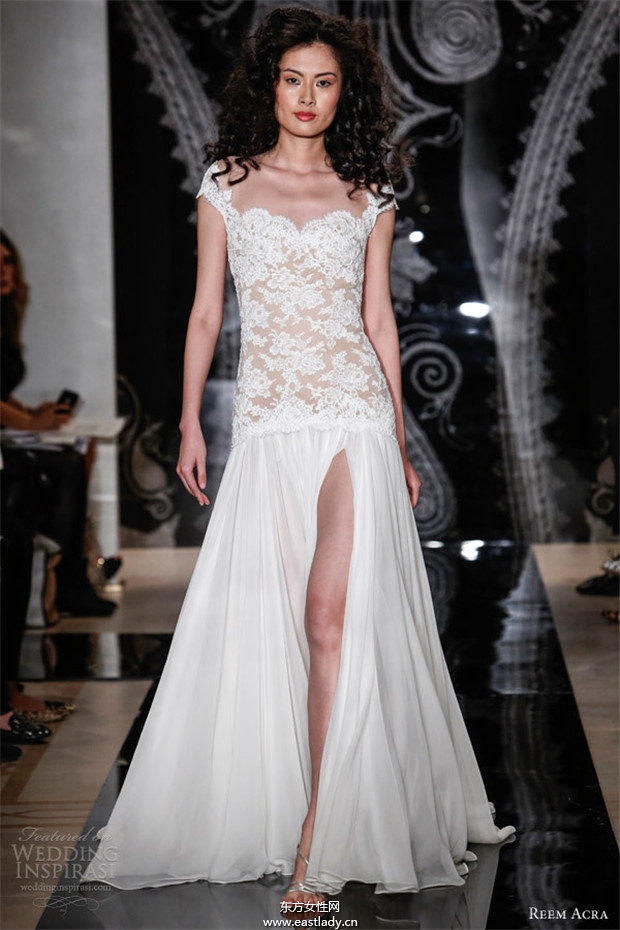 Reem Acra 2014婚纱礼服系列欣赏(图片)