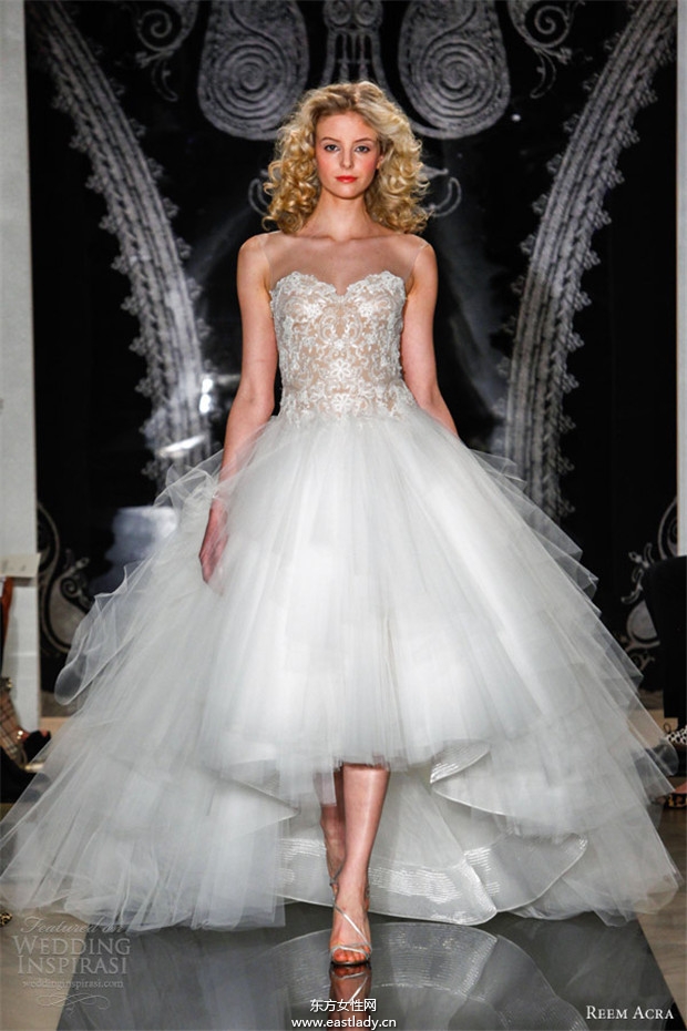Reem Acra 2014婚纱礼服系列欣赏(图片)