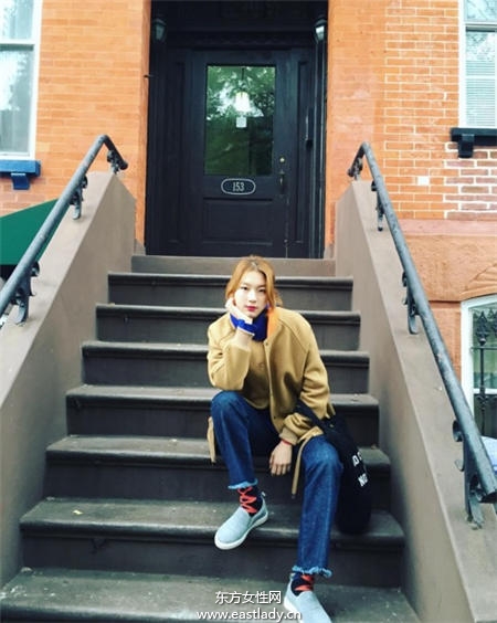 韩骨感绝美超模私服穿搭术 个性十足