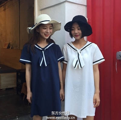 水手服强势回归 韩妞模特儿都这样穿