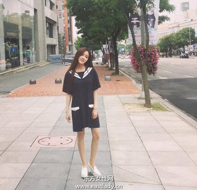 水手服强势回归 韩妞模特儿都这样穿