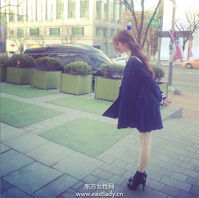 水手服强势回归 韩妞模特儿都这样穿