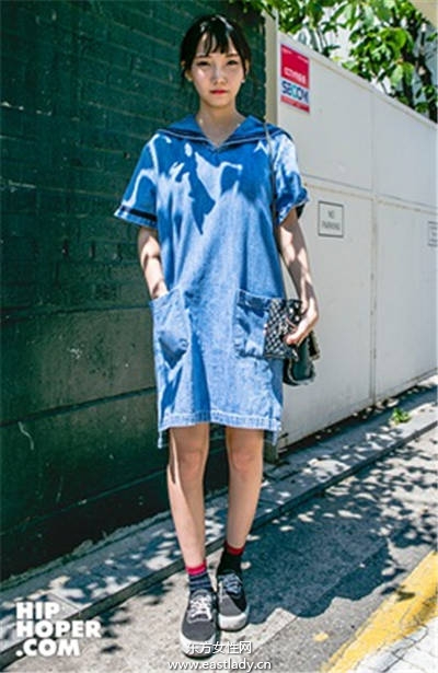 水手服强势回归 韩妞模特儿都这样穿