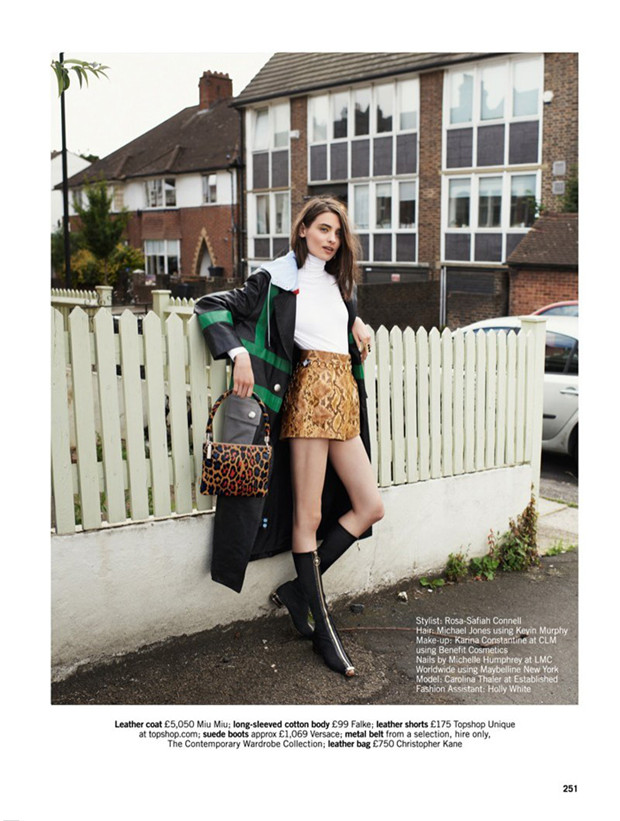 Carolina Thaler《Glamour》2014年12月英国版