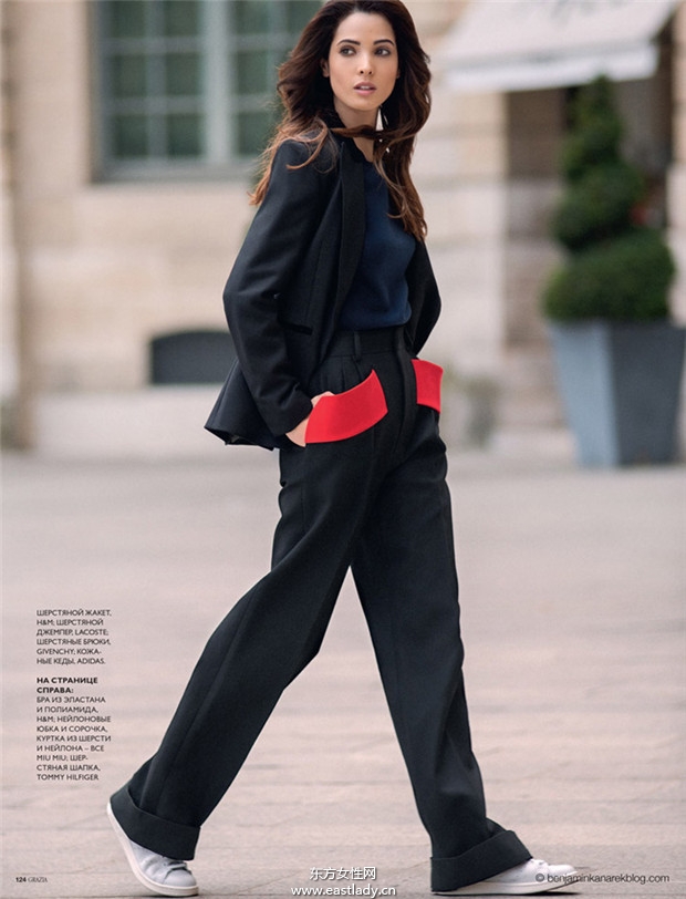 Hanaa Ben Abdesslem《Grazia》2014年9月俄罗斯版