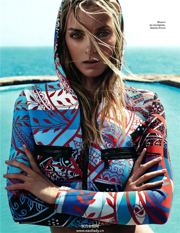 Denisa Dvorakova《Elle》2014夏季清凉装