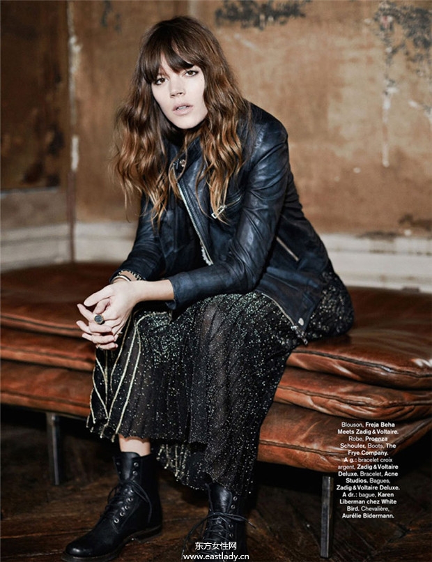 Freja Beha Erichsen《Glamour》2014年8月法国版