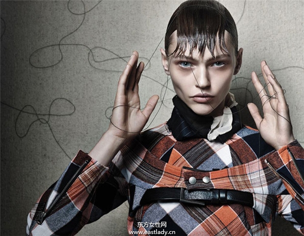 Sasha Pivovarova《Interview》杂志2013年10月号