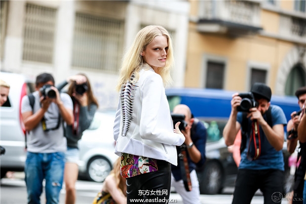 Hanne Gaby Odiele 2014春夏米兰时装周服装秀
