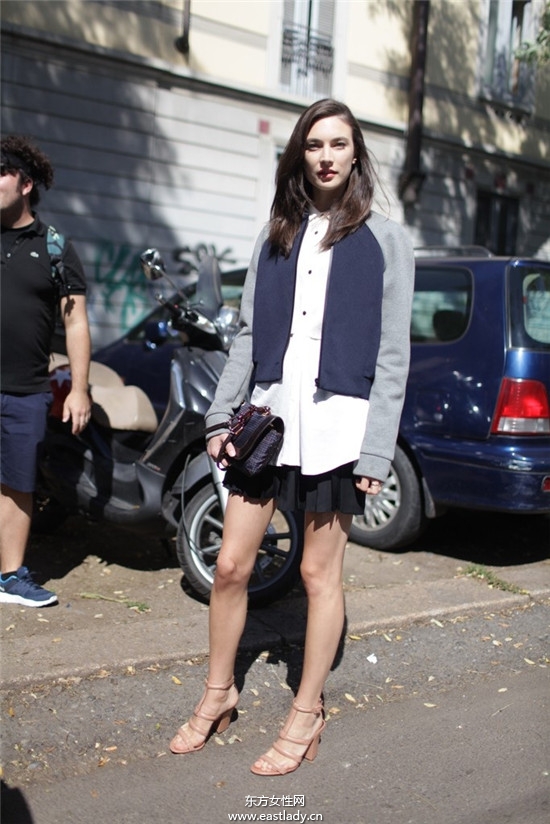 米兰时装周模特们引领时尚风潮