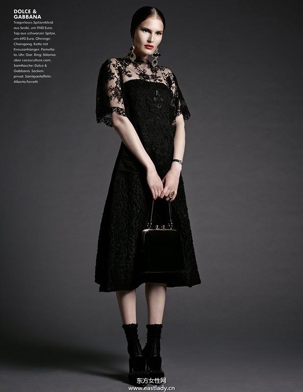 ALLA KOSTROMICHEVA 2013年8月份《Elle》德国版