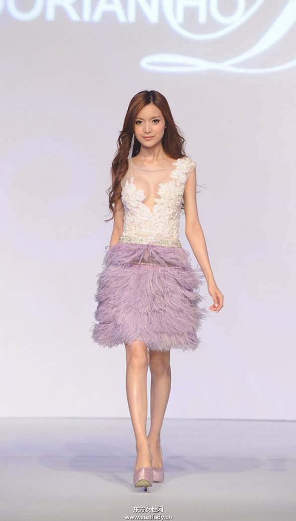 郭富城绯闻女友叶熙祺性感秀婚纱