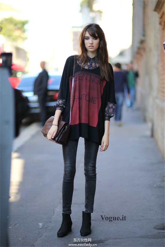 米兰时装周模特们引领时尚风潮