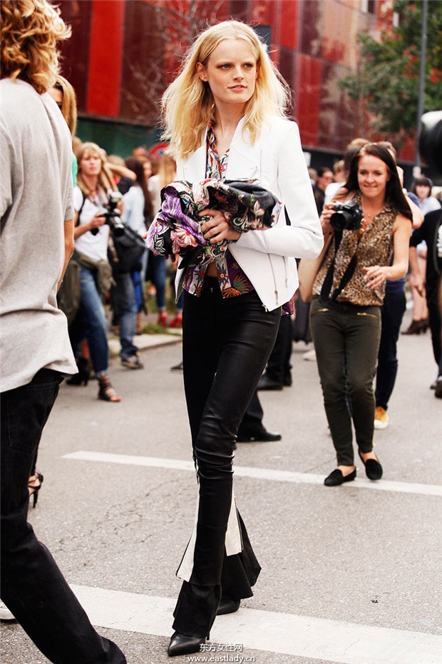 Hanne Gaby Odiele 2014春夏米兰时装周服装秀