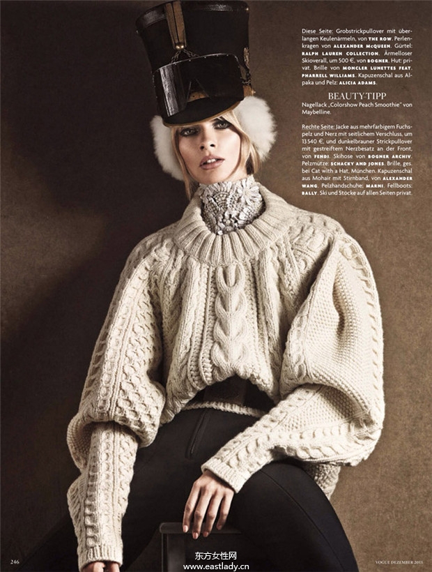 Julia Stegner《Vogue》2013年12月德国版