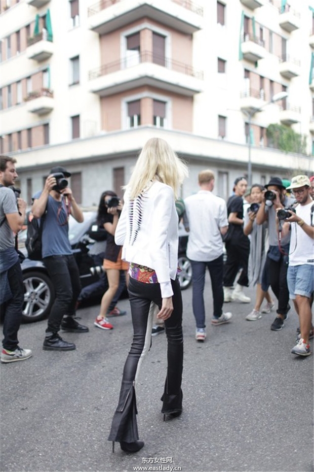 Hanne Gaby Odiele 2014春夏米兰时装周服装秀