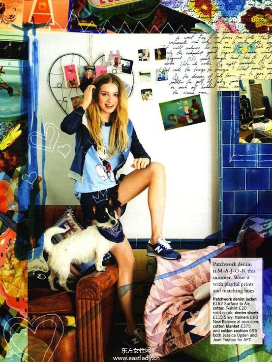 英国版《GLAMOUR》2013年4月号  丹宁女孩