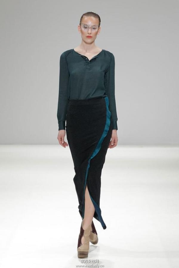 吉承伦敦时装周2013秋冬系列 黑色元素成流行主旋律