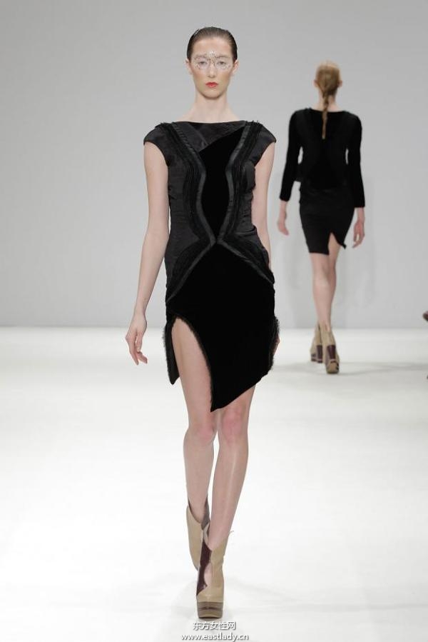 吉承伦敦时装周2013秋冬系列 黑色元素成流行主旋律