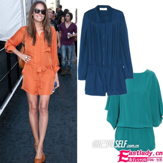 明星爱穿连身裤 拥有假日般轻松感觉