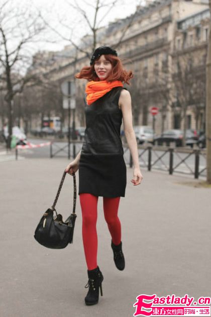 天生衣架子 国际超模街头美腿赏析