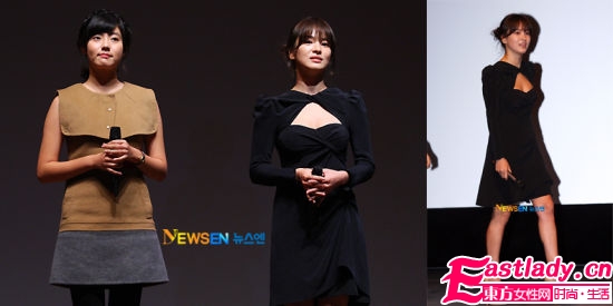 连身衣or大毡帽 宋慧乔釜山时尚着装秀