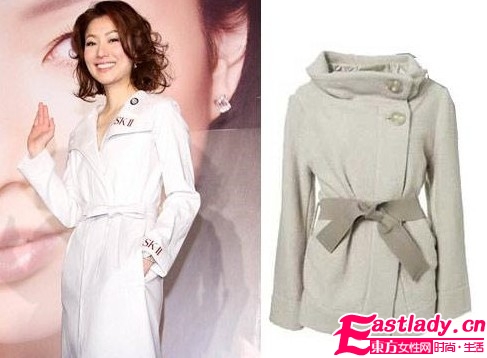 郑秀文风衣搭配穿出时尚个性