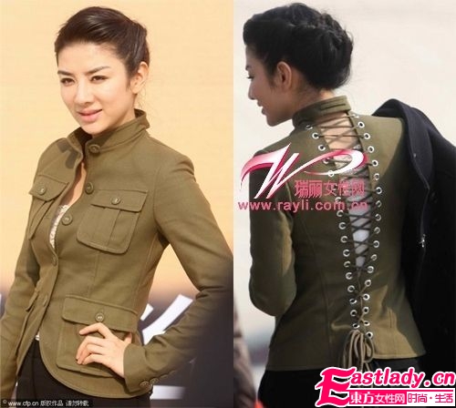 范思哲2011秋冬新款军装风裙装搭配秀出女人味