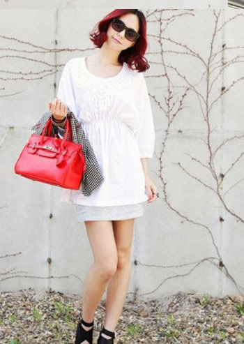 夏日Girl白色连衣裙潮流LOOK 提升清凉度