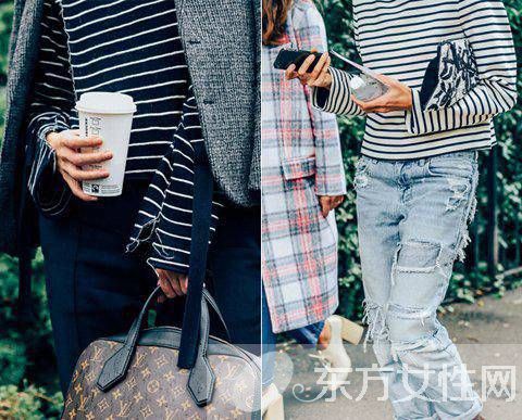 万能百搭的条纹衫 这样穿超级显瘦