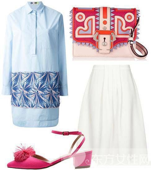 衬衫裙的N种时髦搭配 不止显瘦那么简单