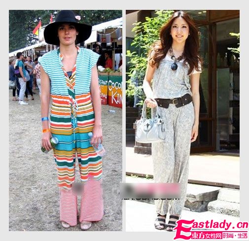 印花长裤穿不腻 时尚大方出街去
