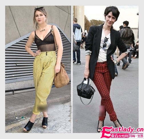 印花长裤穿不腻 时尚大方出街去
