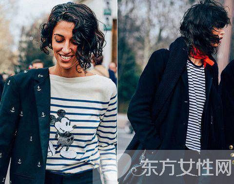 万能百搭的条纹衫 这样穿超级显瘦