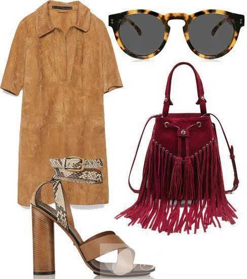 衬衫裙的N种时髦搭配 不止显瘦那么简单