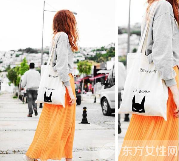 时尚环保袋搭配技巧 帆布环保袋也这么有范