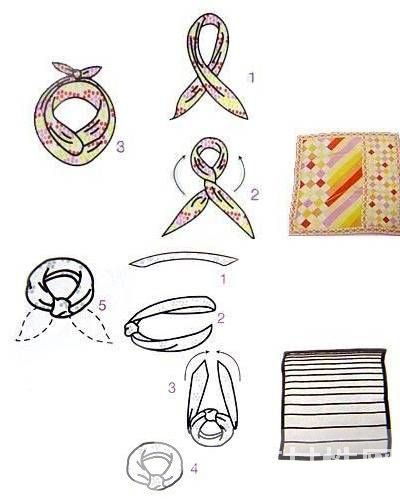 5种时尚方巾的系法 让你尽情凹造型