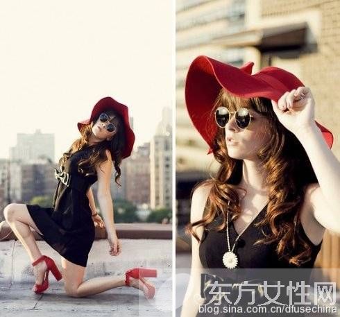 红色高跟鞋子搭配经 这么会搭简直倾倒众生