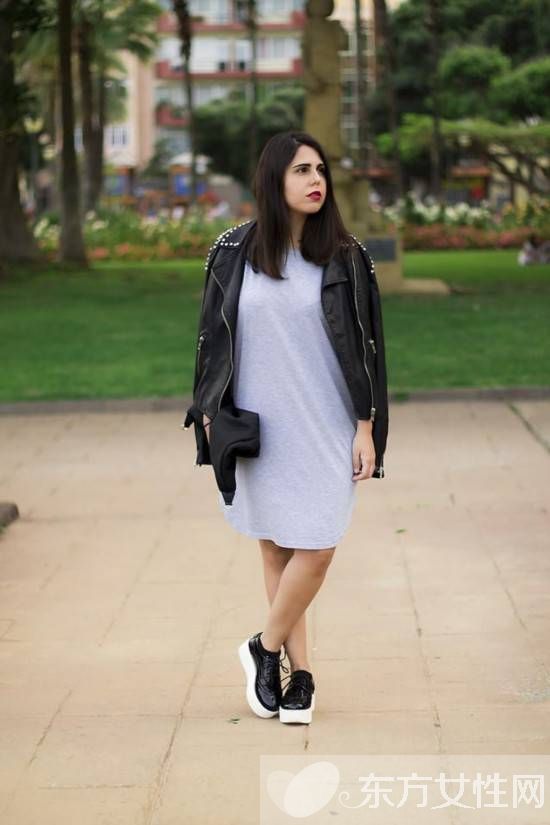 如何时髦过秋 人手一件的皮夹克就该这样穿