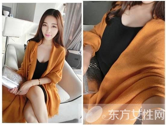2016最新时尚女士披肩美搭 有多美看她就知道了
